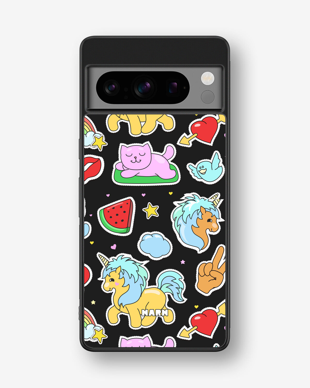 Google Pixel 8 Pro Hard Case – Cute Stickers - View 1