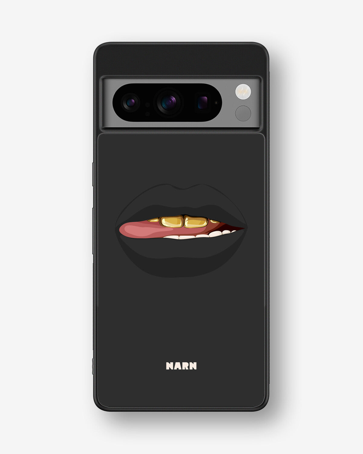 Google Pixel 8 Pro Hard Case – Golden Lips - View 1
