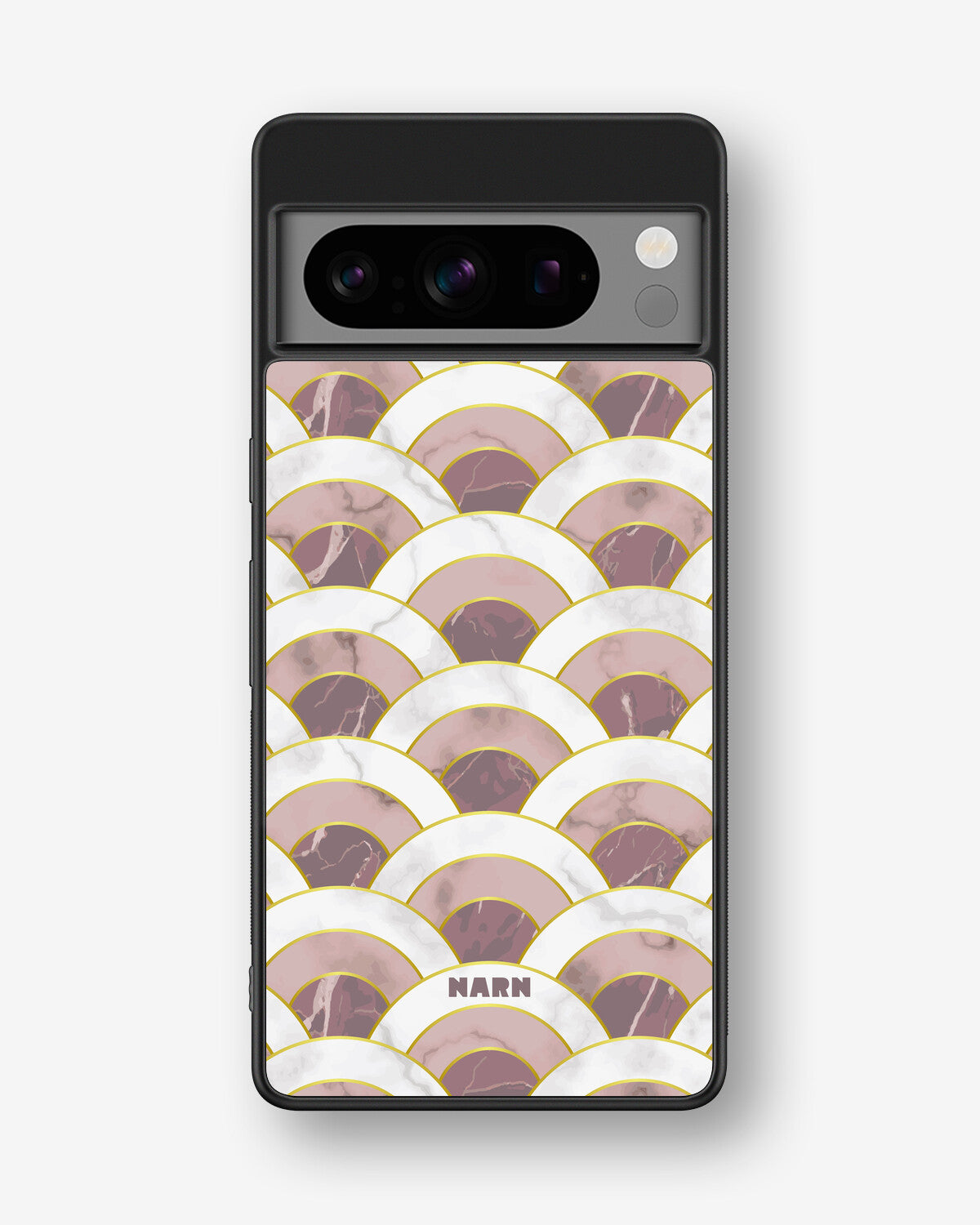 Google Pixel 8 Pro Hard Case – Pink Marble Waves - View 1