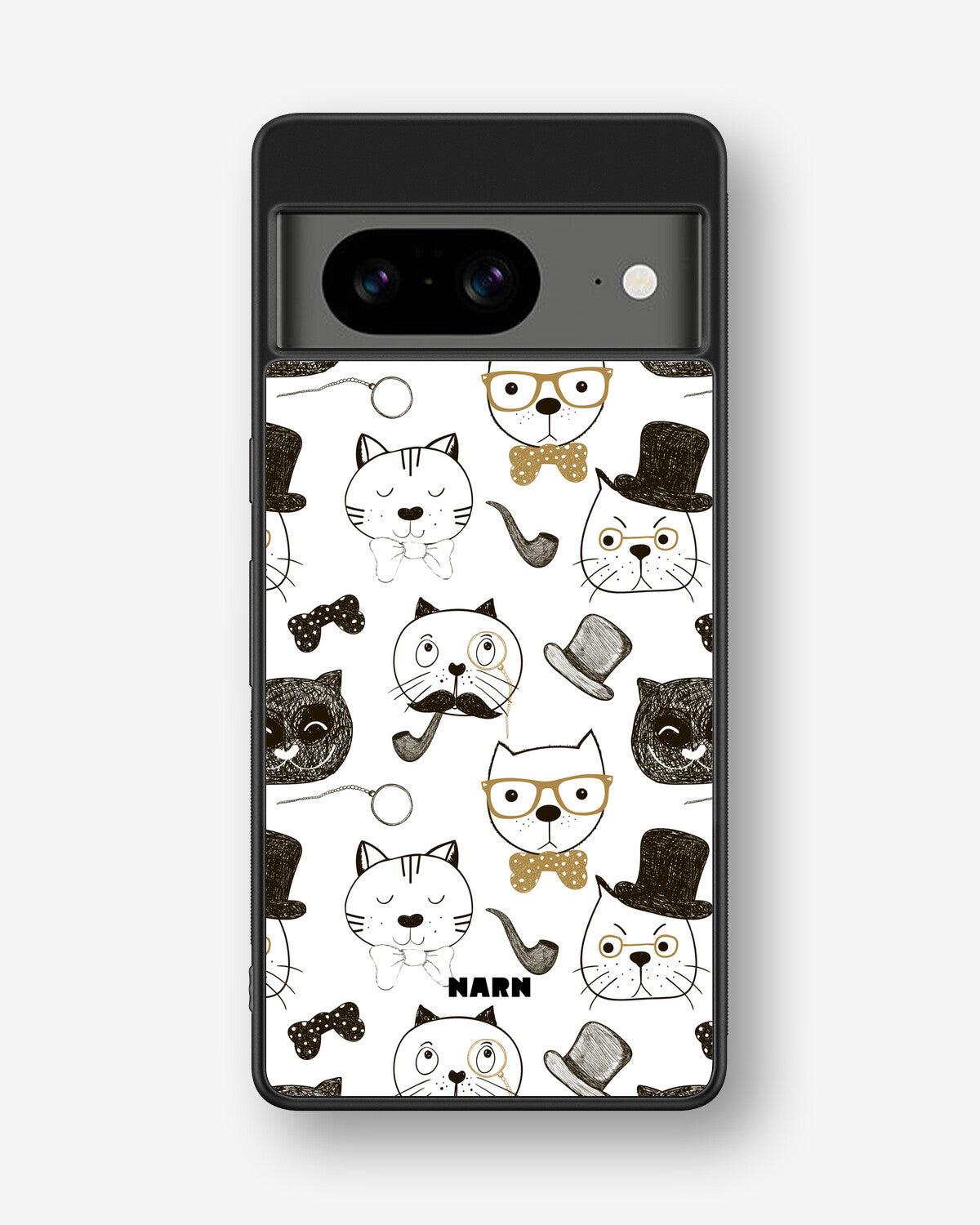 Google Pixel 8 Hard Case – Cartoon Cats - View 1