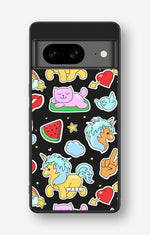 Google Pixel 8 Hard Case – Cute Stickers - View 1