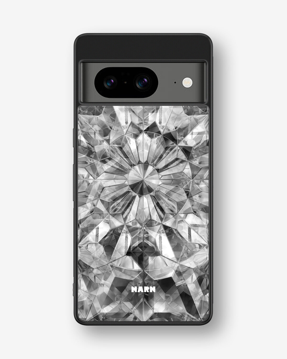 Google Pixel 8 Hard Case – Grey Crystals - View 1
