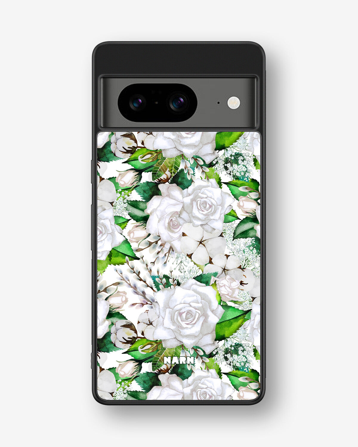Google Pixel 8 Hard Case – White Bloom - View 1