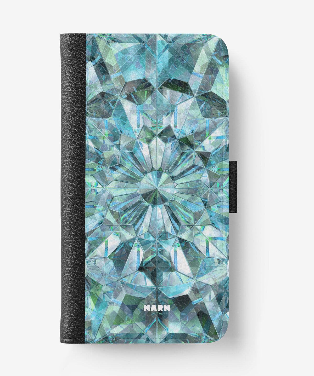 Huawei Honor 9 Wallet Case - Green Crystals - View 1