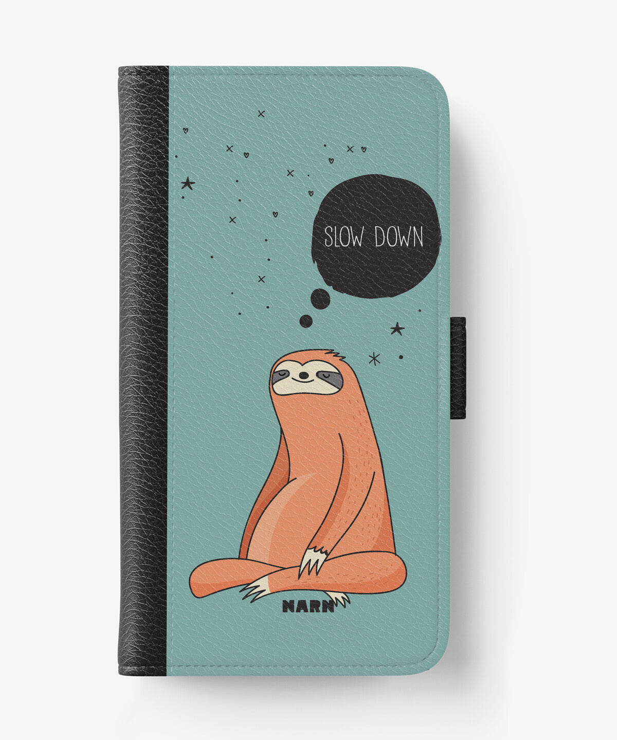 Huawei Honor 9 Wallet Case - Slow Down Sloth - View 1
