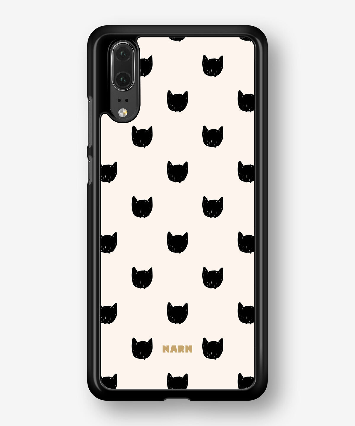 Huawei P20 Hard Case – Kitty Dots - View 1
