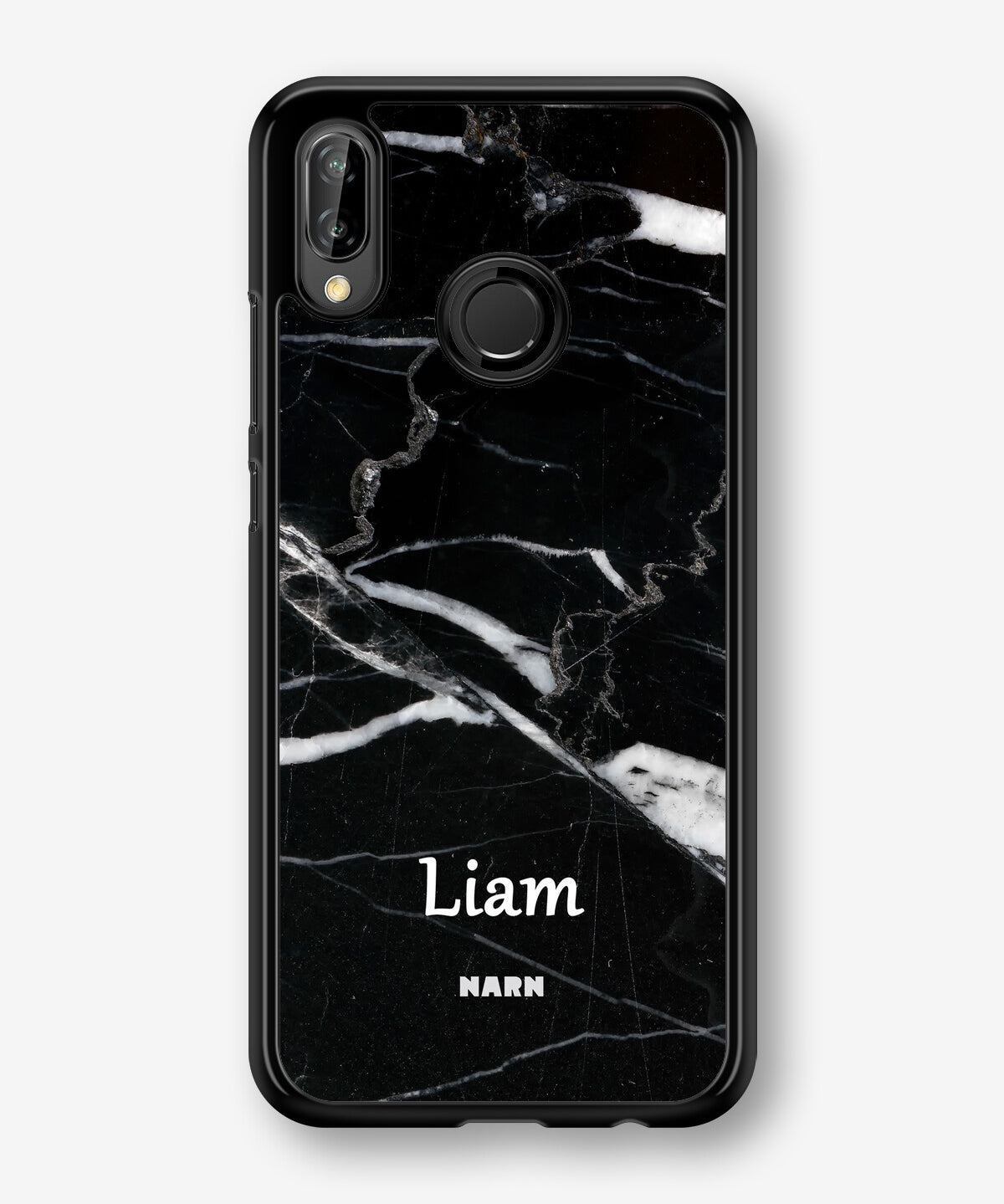 Huawei P20 Lite Hard Case – Custom - Black Marble - View 1