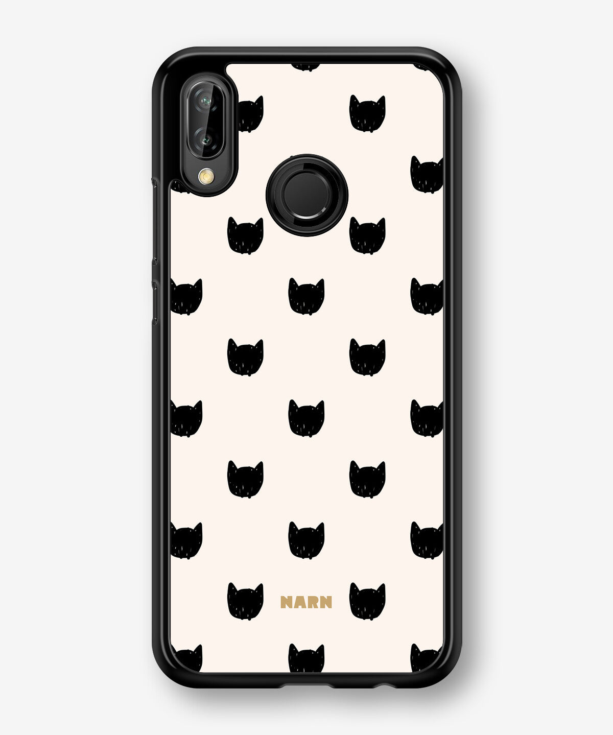 Huawei P20 Lite Hard Case – Kitty Dots - View 1