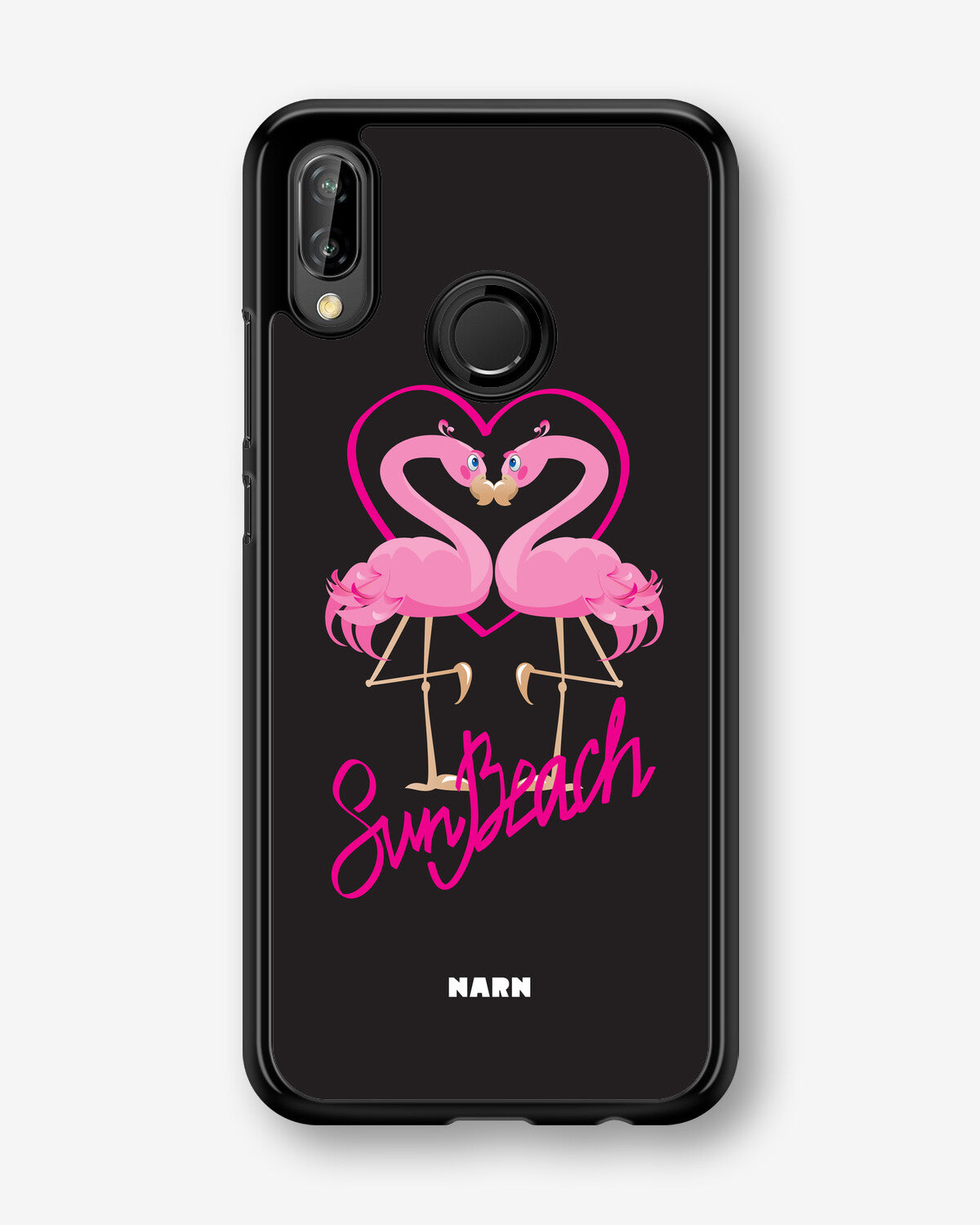 Huawei P20 Lite Hard Case – Beach Flamingo - View 1