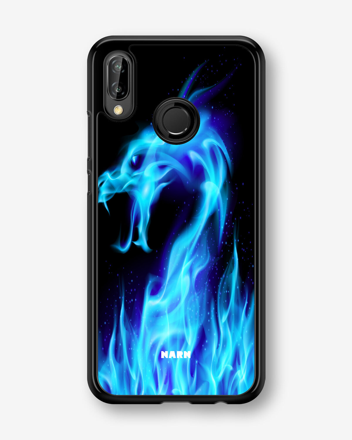 Huawei P20 Lite Hard Case – Blue Flames Dragon - View 1
