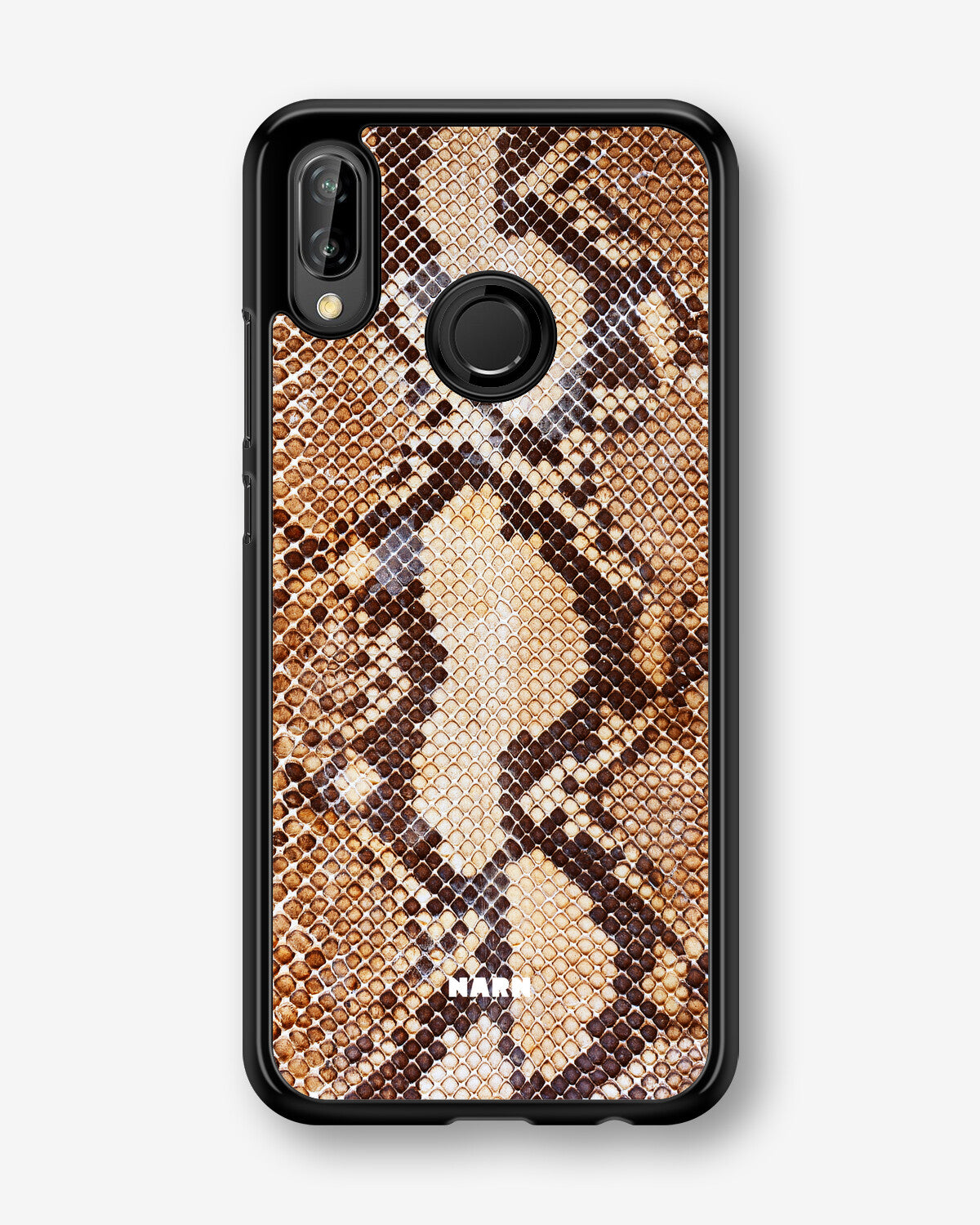 Huawei P20 Lite Hard Case – Brown Snakeskin - View 1