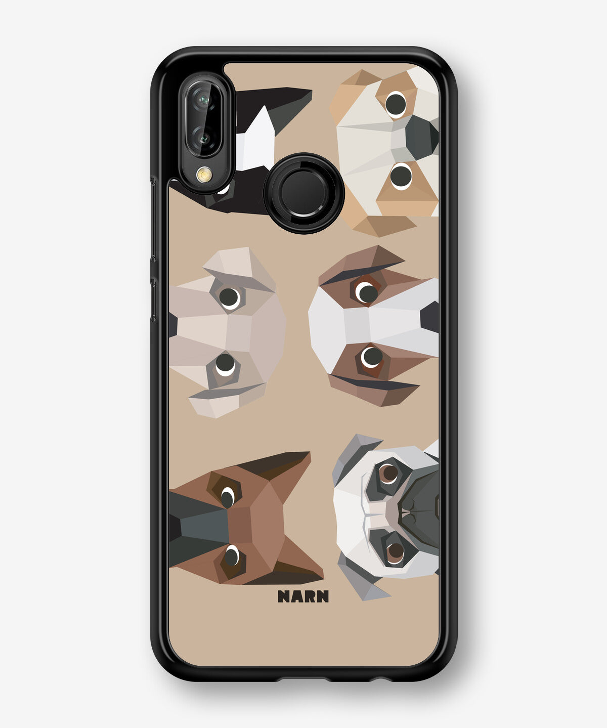 Huawei P20 Lite Hard Case – Cute Dogs - View 1