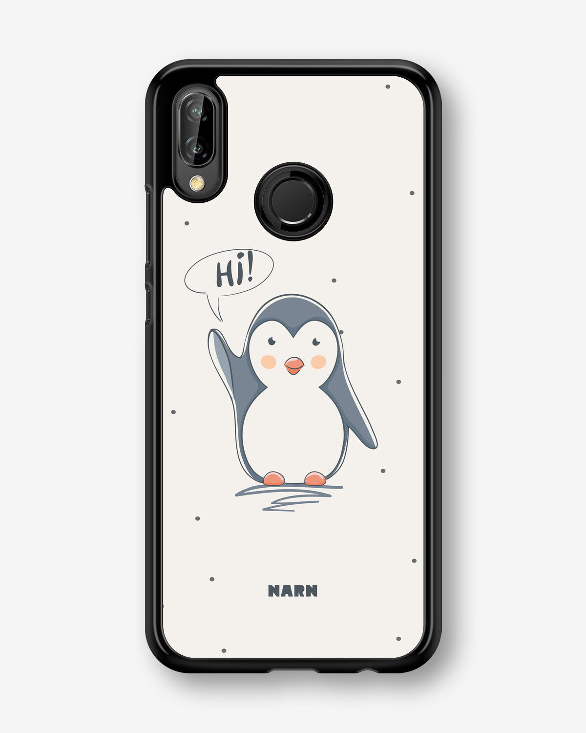 Huawei P20 Lite Hard Case – Cute Penguin - View 1