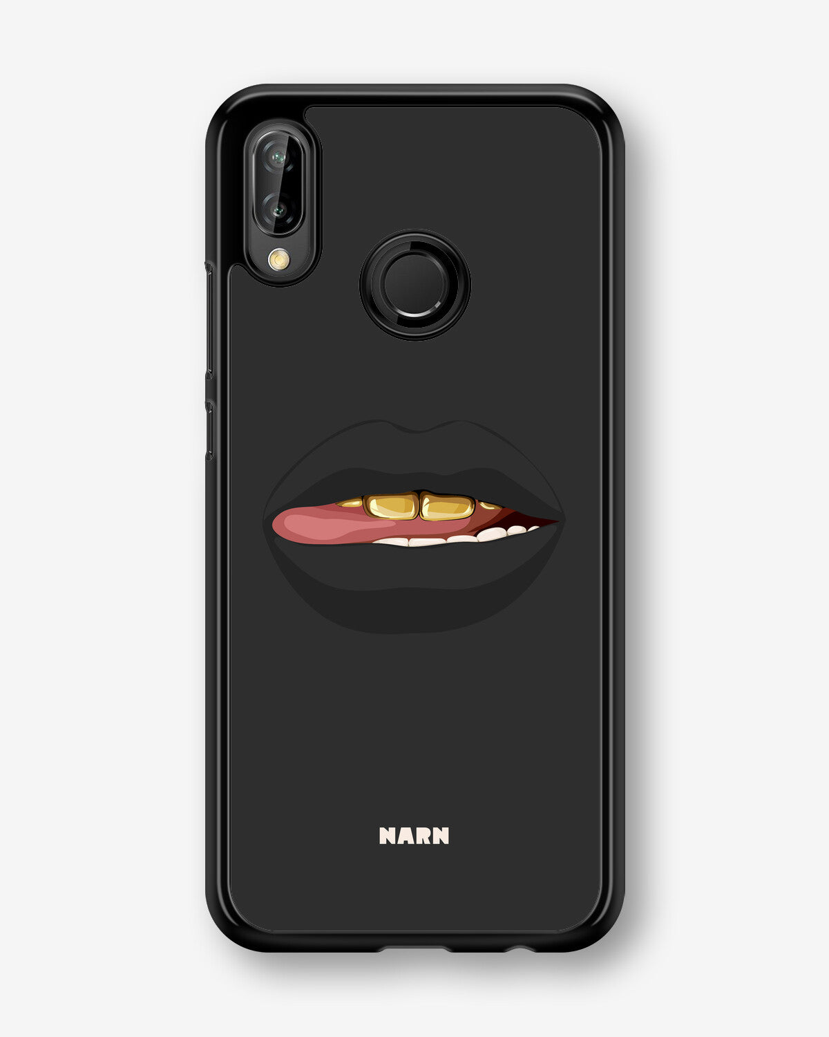 Huawei P20 Lite Hard Case – Golden Lips - View 1