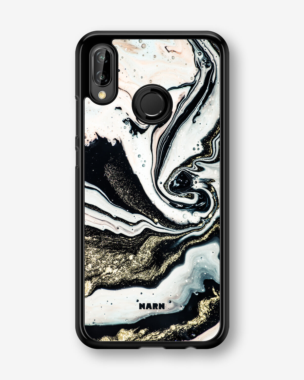 Huawei P20 Lite Hard Case – Golden Swirl - View 1