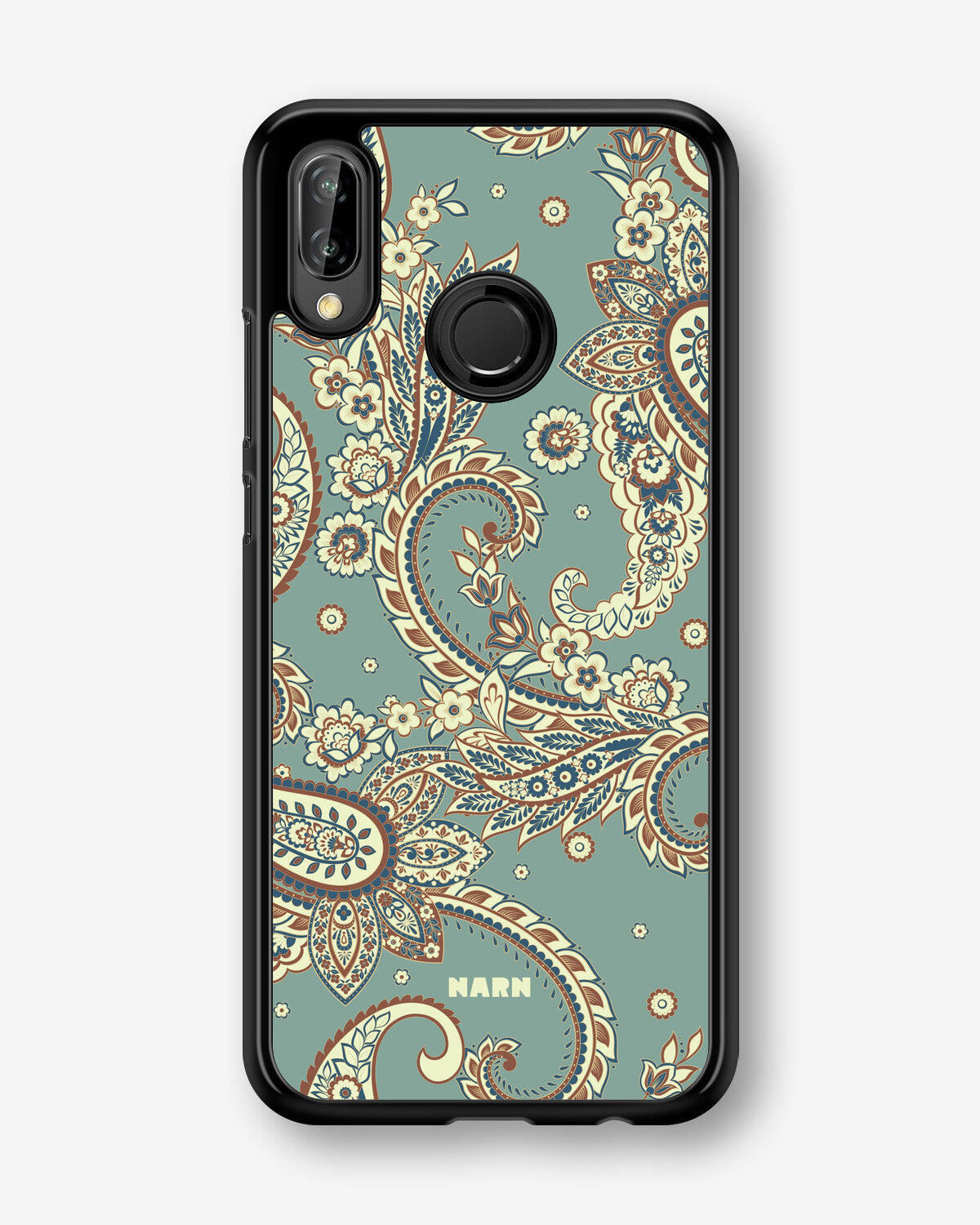 Huawei P20 Lite Hard Case – Paisley Green - View 1