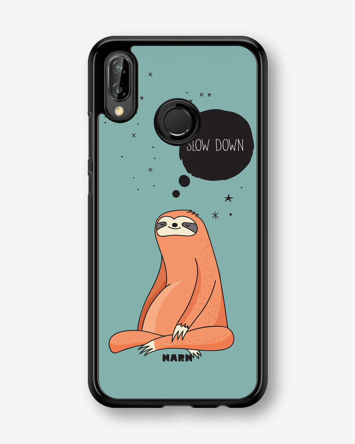 Huawei P20 Lite Hard Case – Slow Down Sloth - View 1