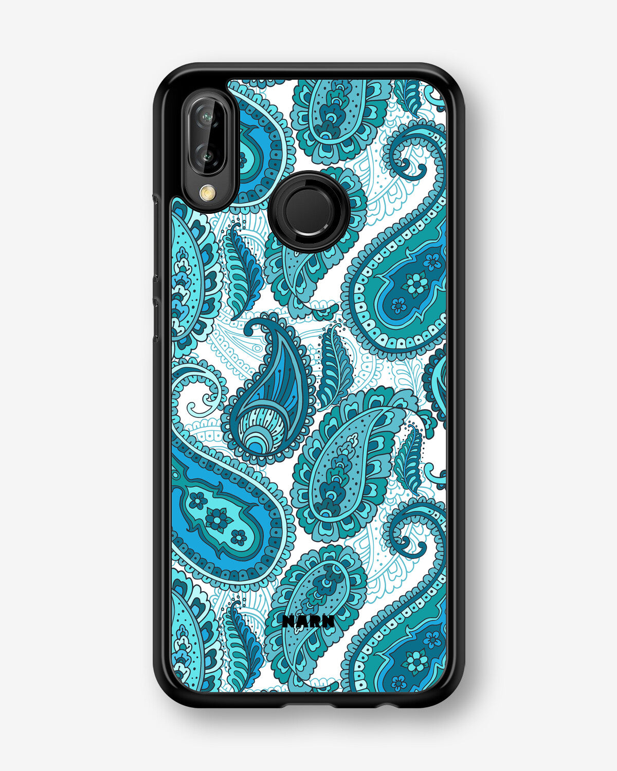 Huawei P20 Lite Hard Case – Turquoise Paisley - View 1