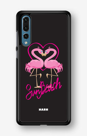 Huawei P20 Pro Hard Case – Beach Flamingo - View 1