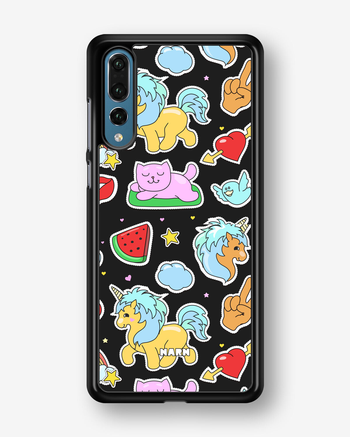 Huawei P20 Pro Hard Case – Cute Stickers - View 1
