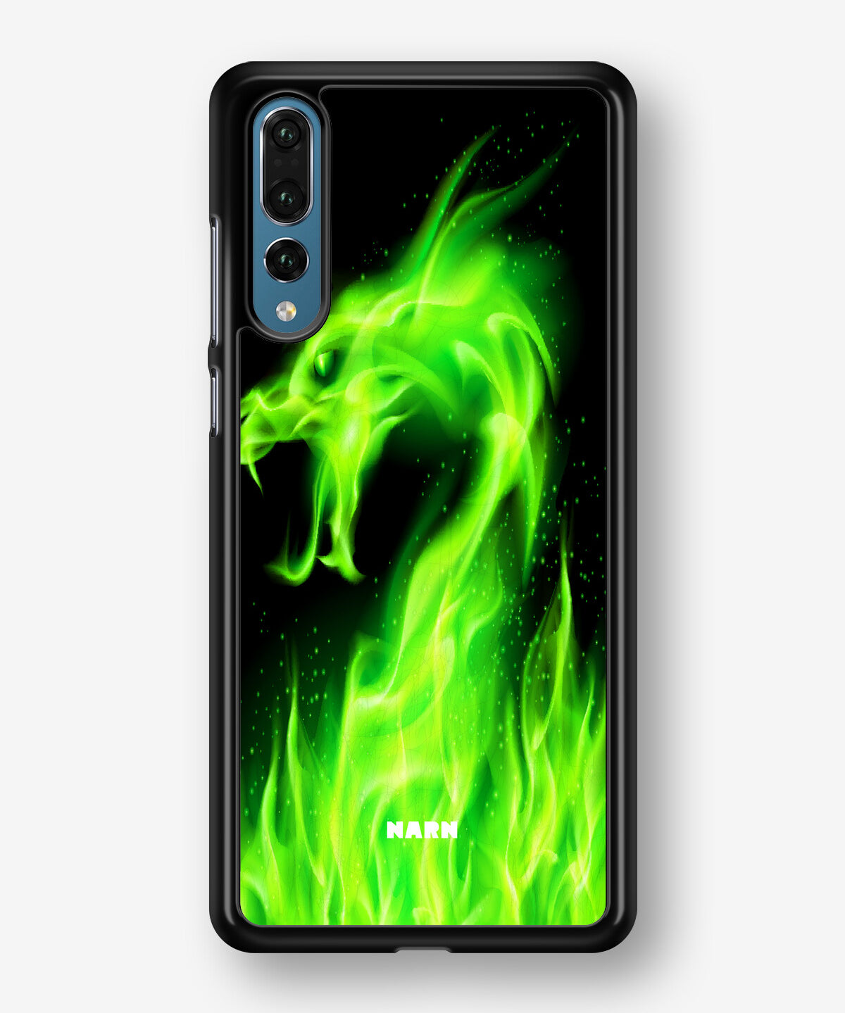 Huawei P20 Pro Hard Case – Green Flames Dragon - View 1