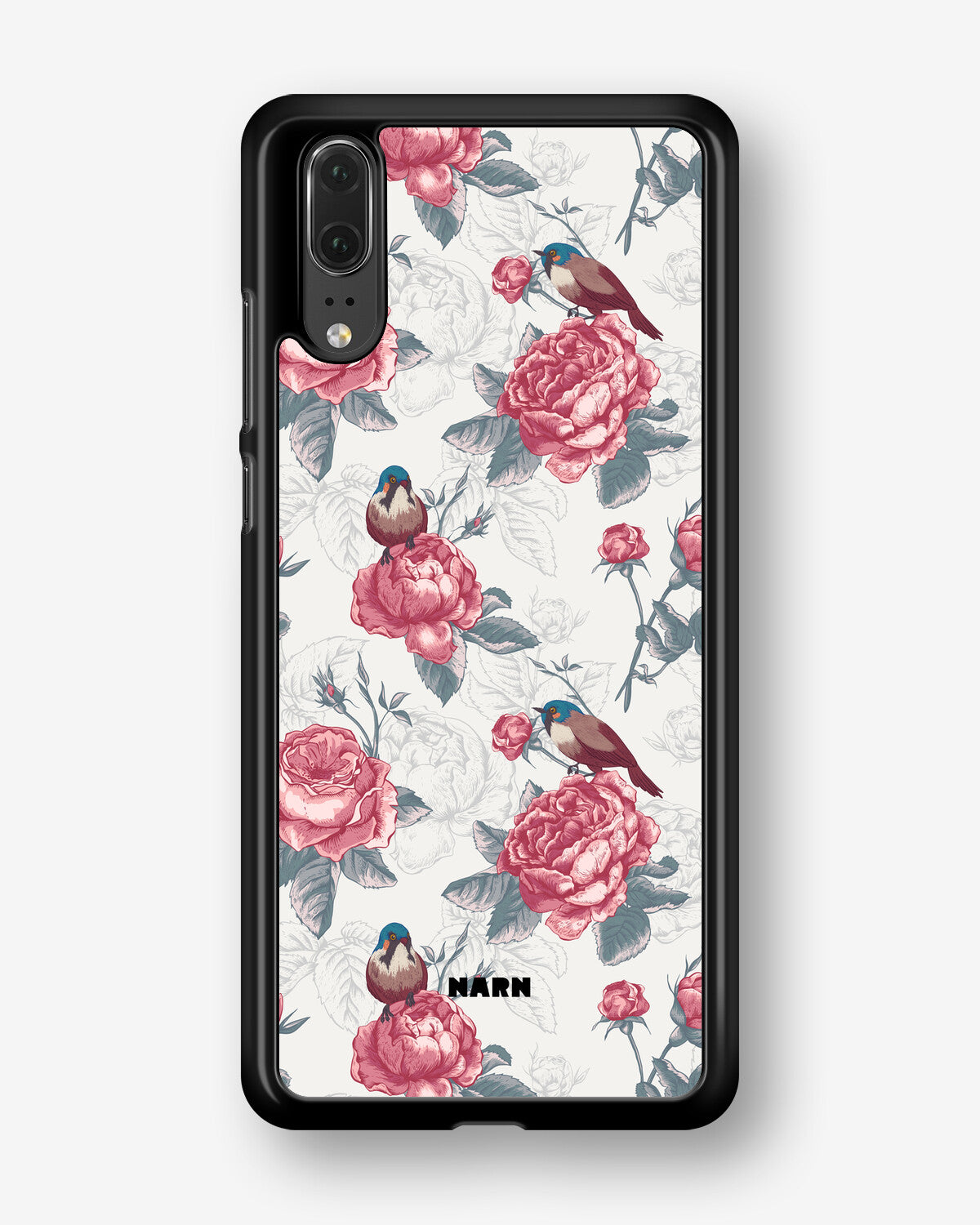 Huawei P20 Hard Case – Birds Among Roses - View 1