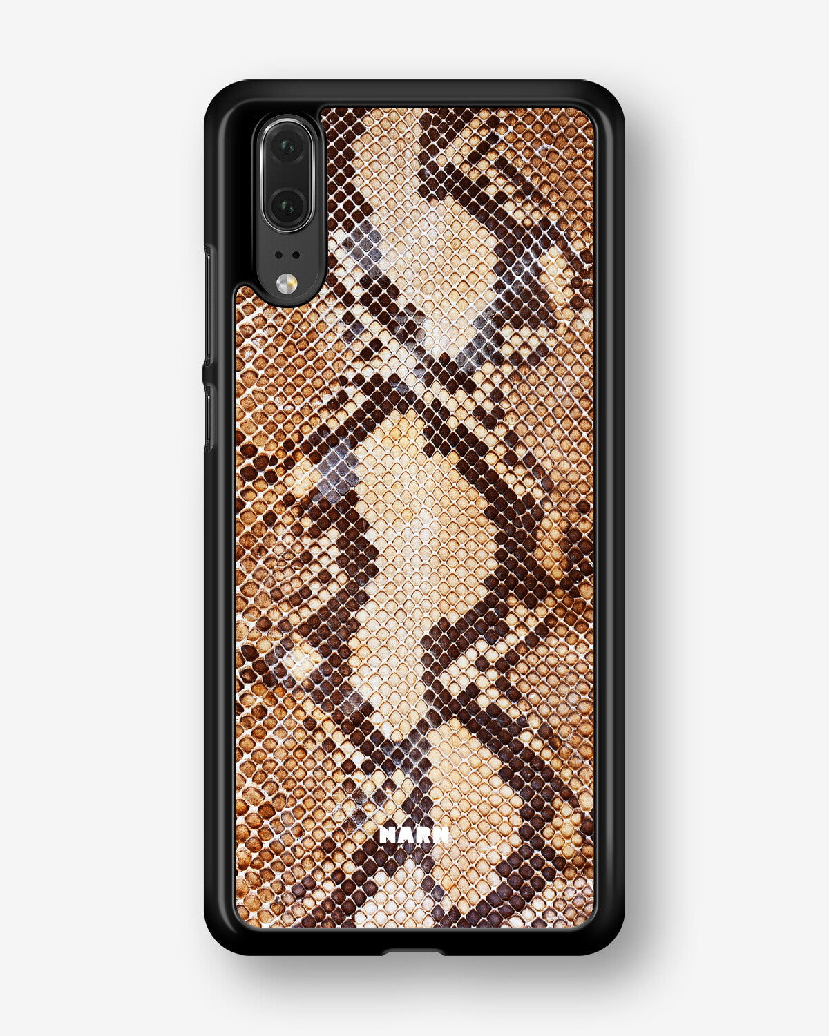 Huawei P20 Hard Case – Brown Snakeskin - View 1