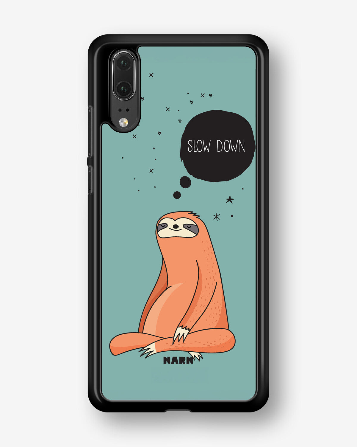 Huawei P20 Hard Case – Slow Down Sloth - View 1