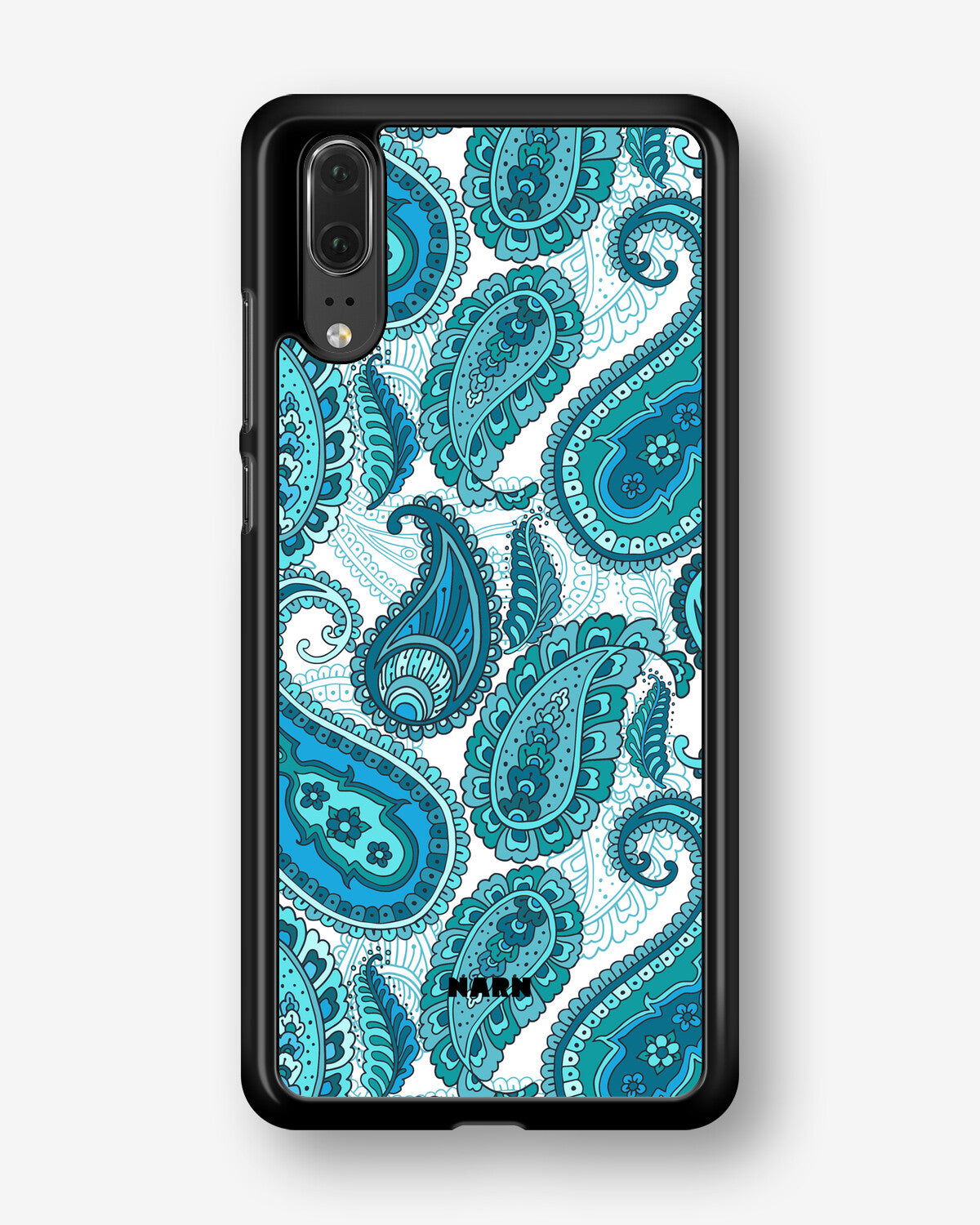 Huawei P20 Hard Case – Turquoise Paisley - View 1