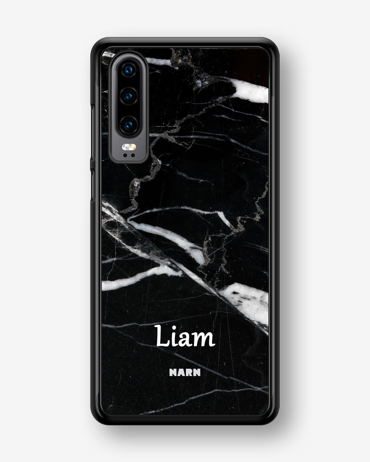 Huawei P30 Hard Case – Custom - Black Marble - View 1