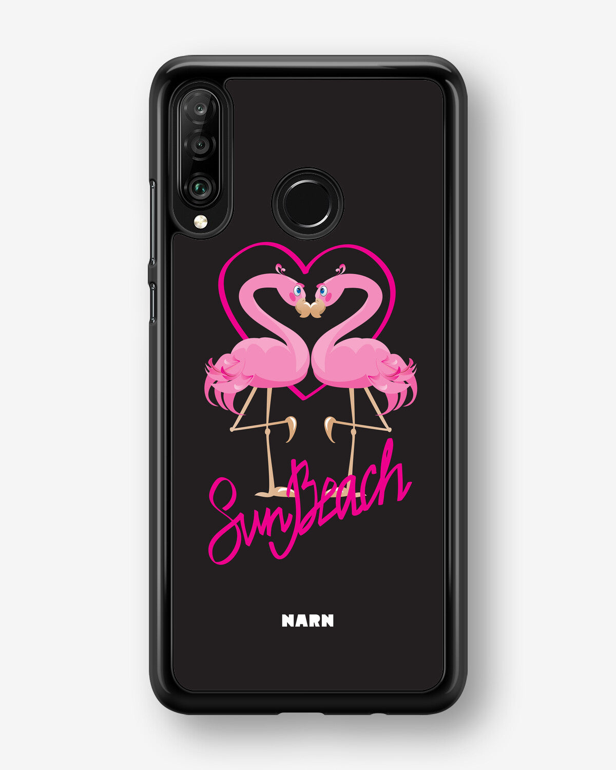 Huawei P30 Lite Hard Case – Beach Flamingo - View 1