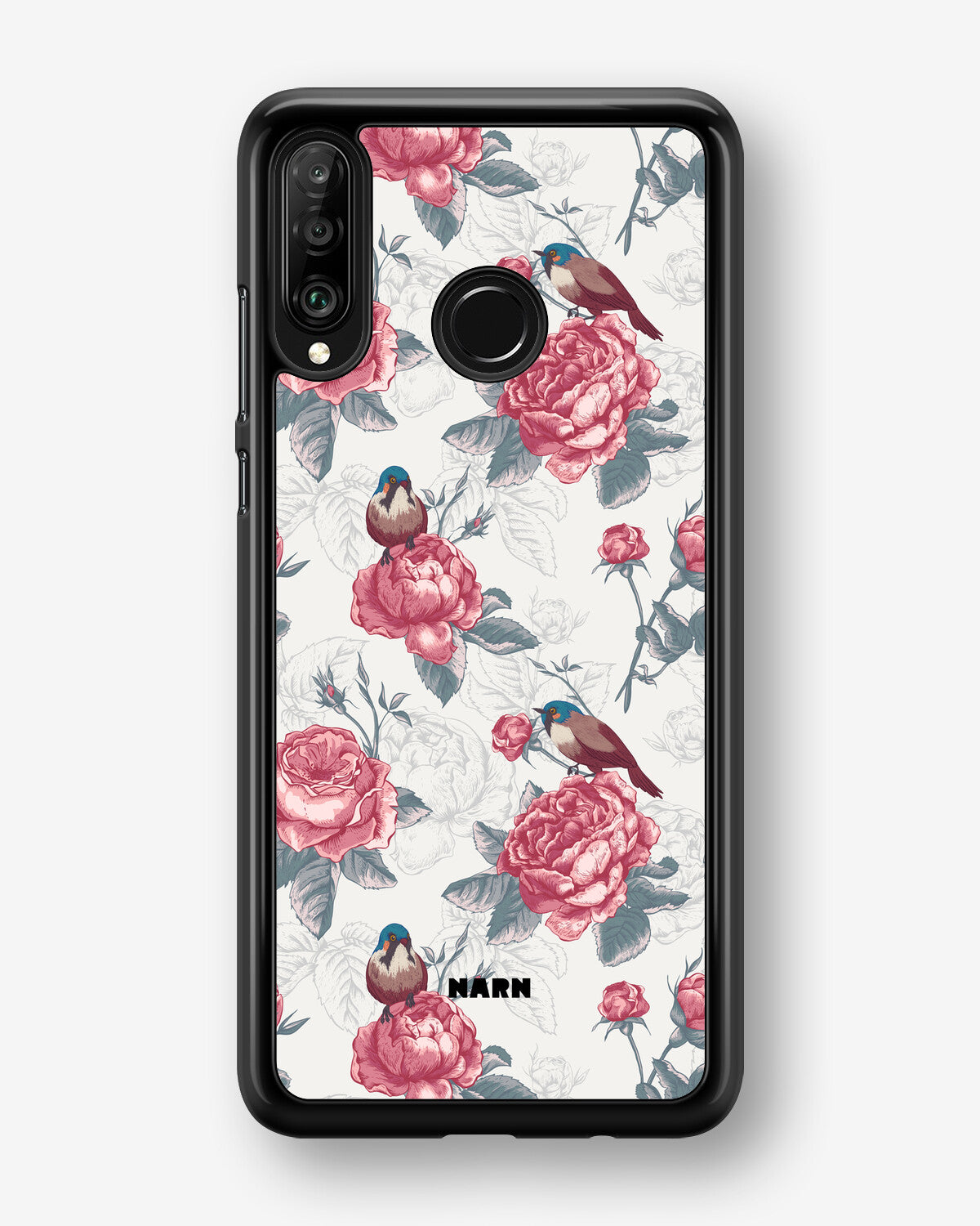 Huawei P30 Lite Hard Case – Birds Among Roses - View 1