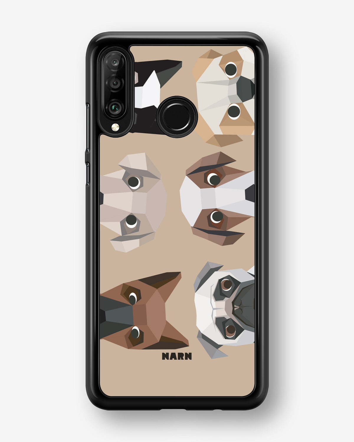 Huawei P30 Lite Hard Case – Cute Dogs - View 1