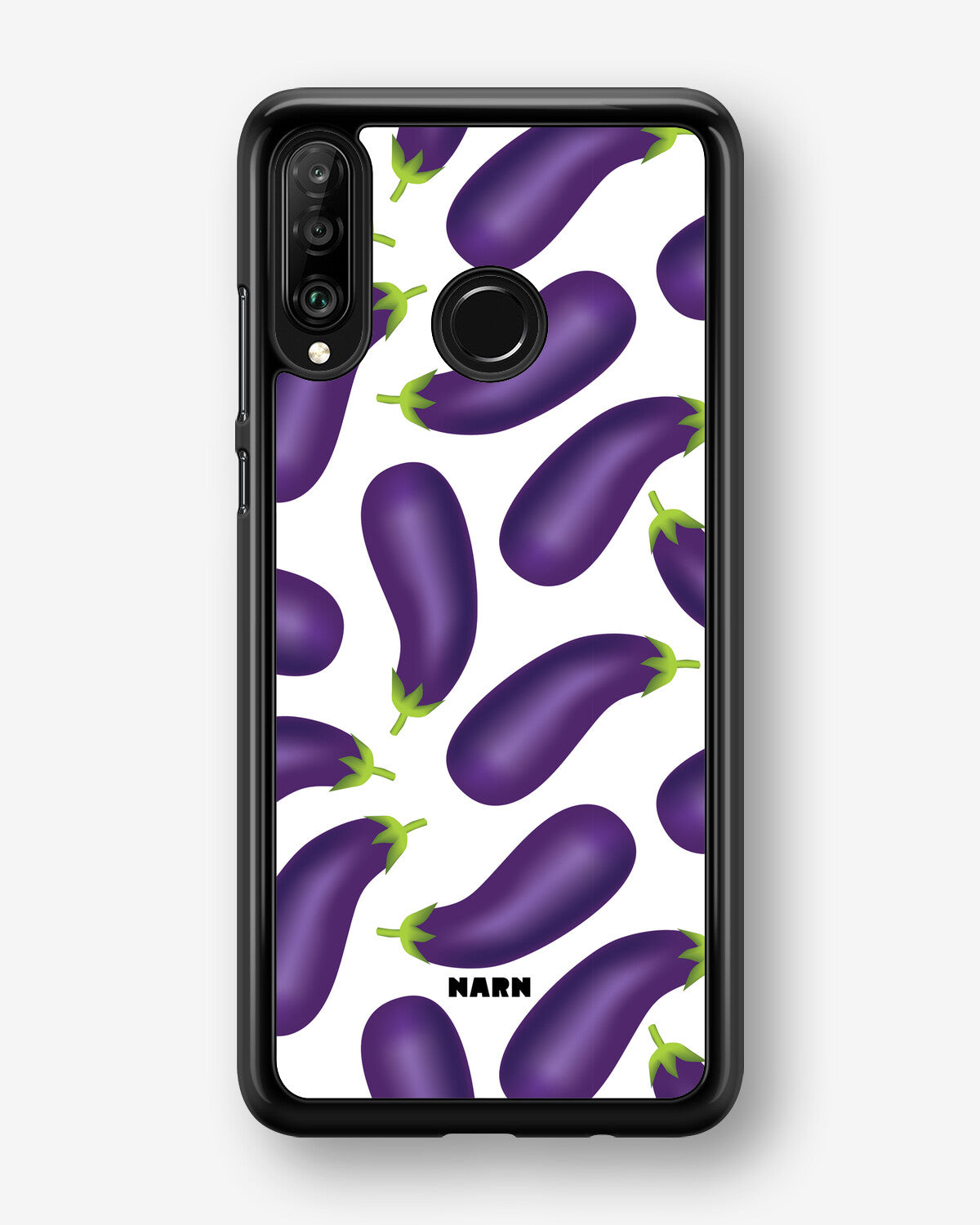 Huawei P30 Lite Hard Case – Eggplant Pattern - View 1