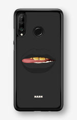 Huawei P30 Lite Hard Case – Golden Lips - View 1