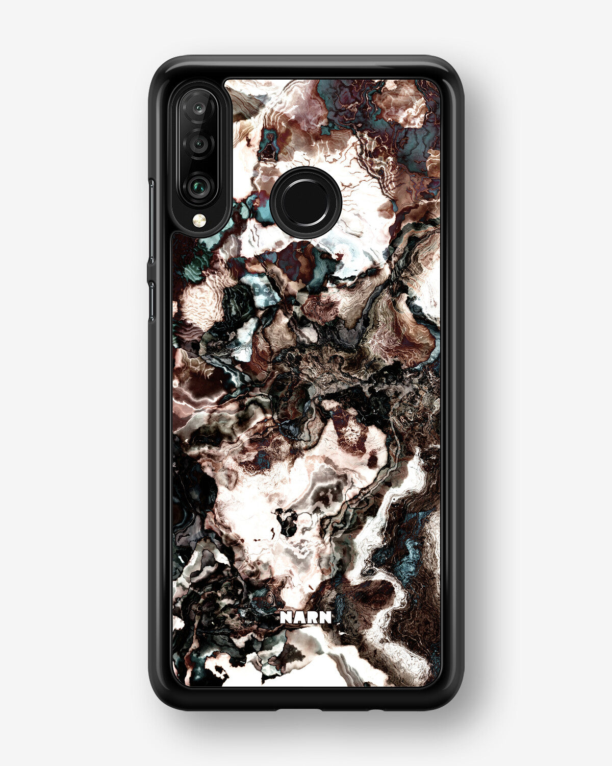 Huawei P30 Lite Hard Case – Marble Brown - View 1