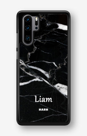 Huawei P30 Pro Hard Case – Custom - Black Marble - View 1