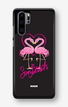 Huawei P30 Pro Hard Case – Beach Flamingo - View 1