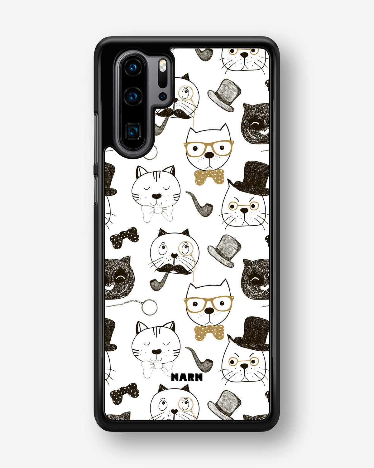 Huawei P30 Pro Hard Case – Cartoon Cats - View 1