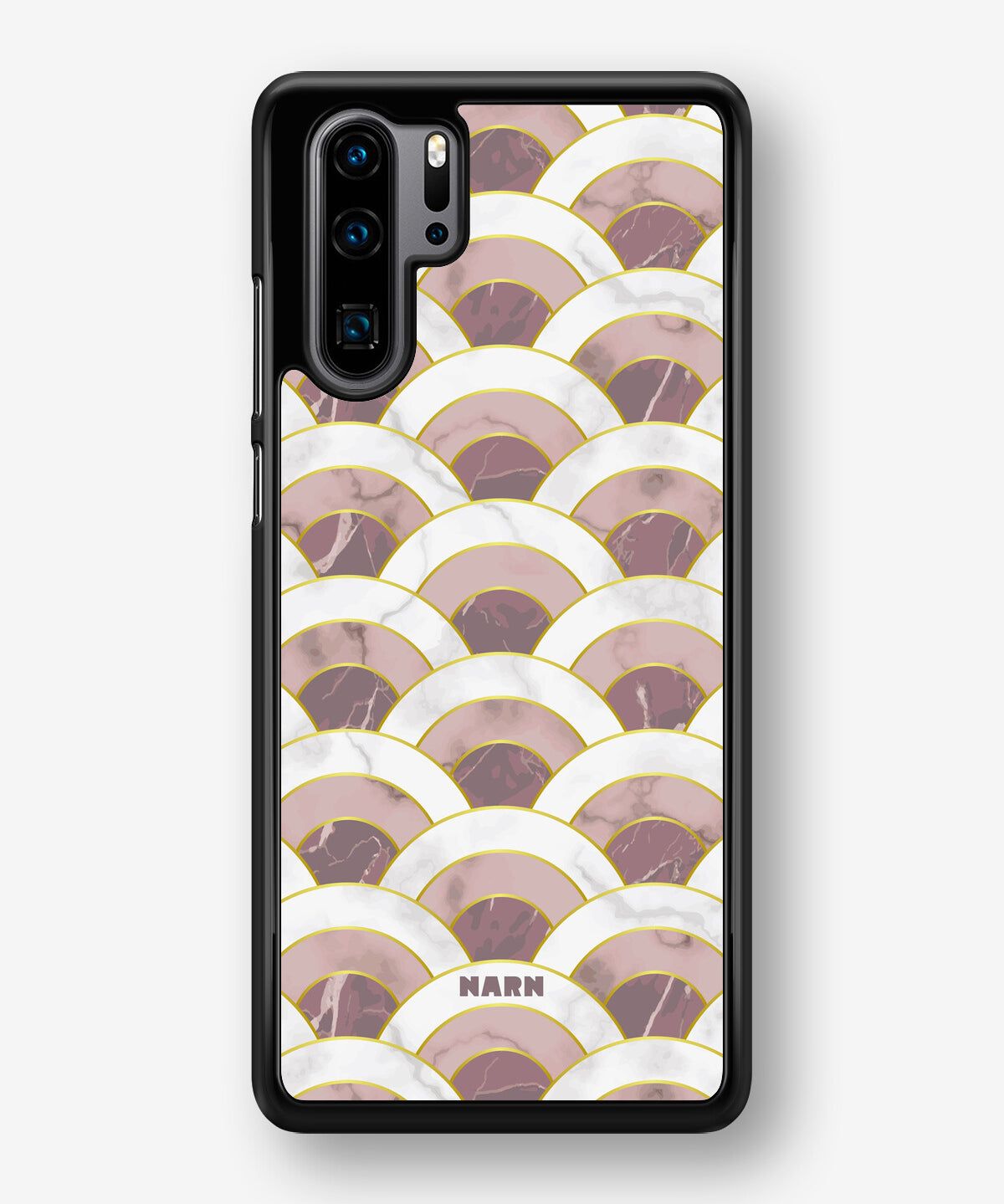 Huawei P30 Pro Hard Case – Pink Marble Waves - View 1