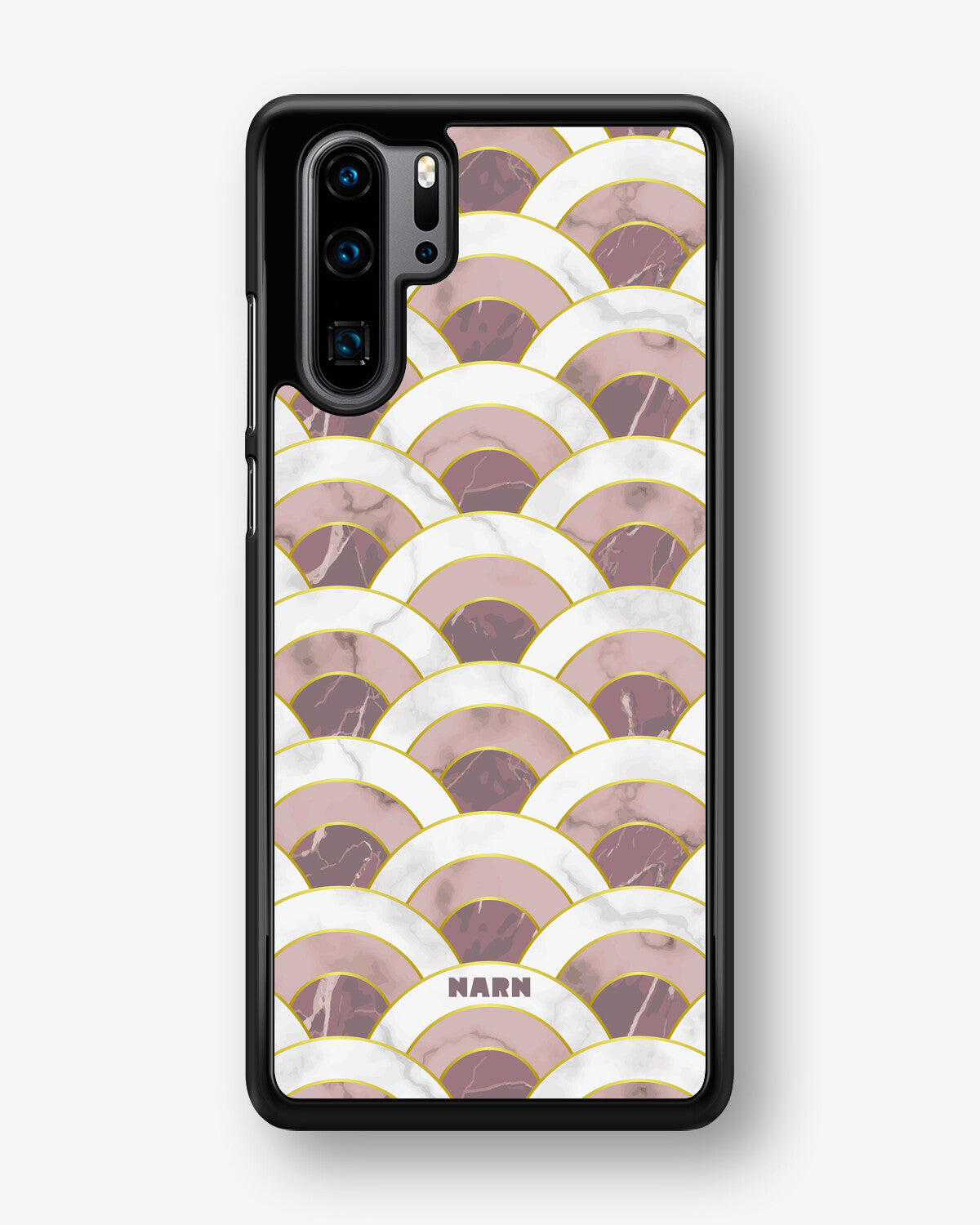 Huawei P30 Pro Hard Case – Pink Marble Waves - View 1