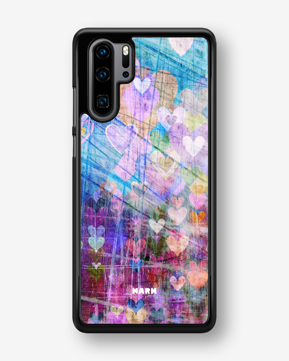 Huawei P30 Pro Hard Case – Purple Hearts - View 1