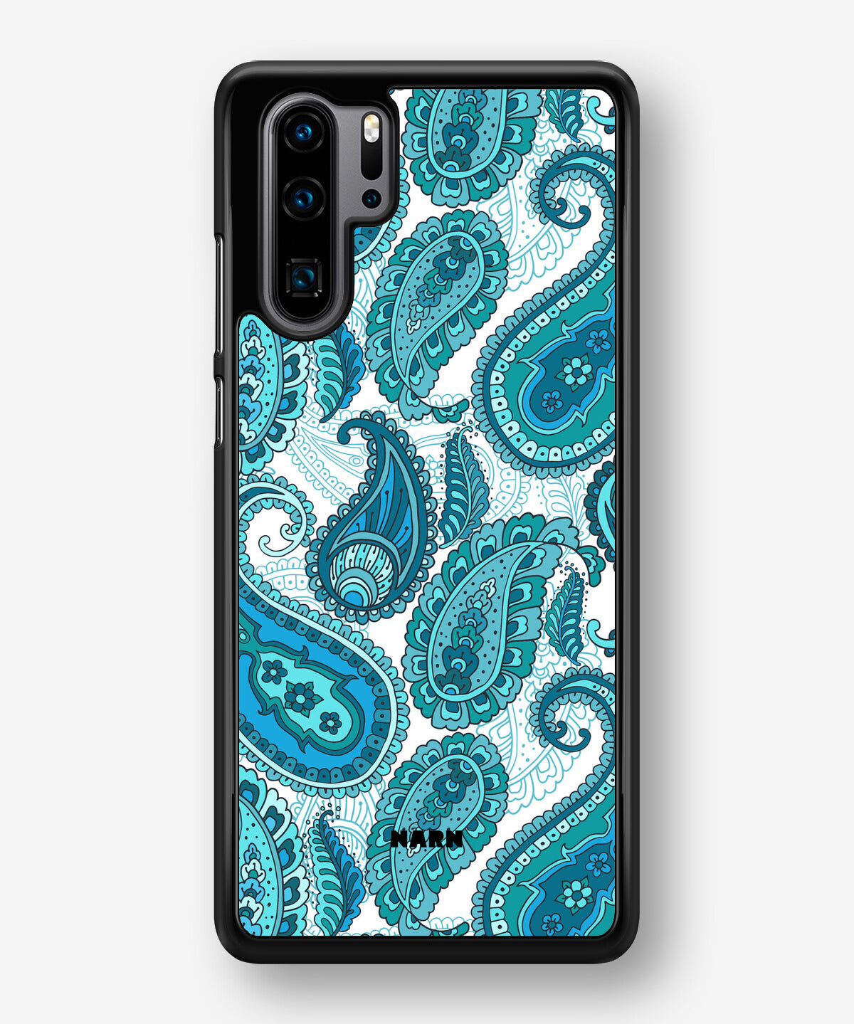 Huawei P30 Pro Hard Case – Turquoise Paisley - View 1