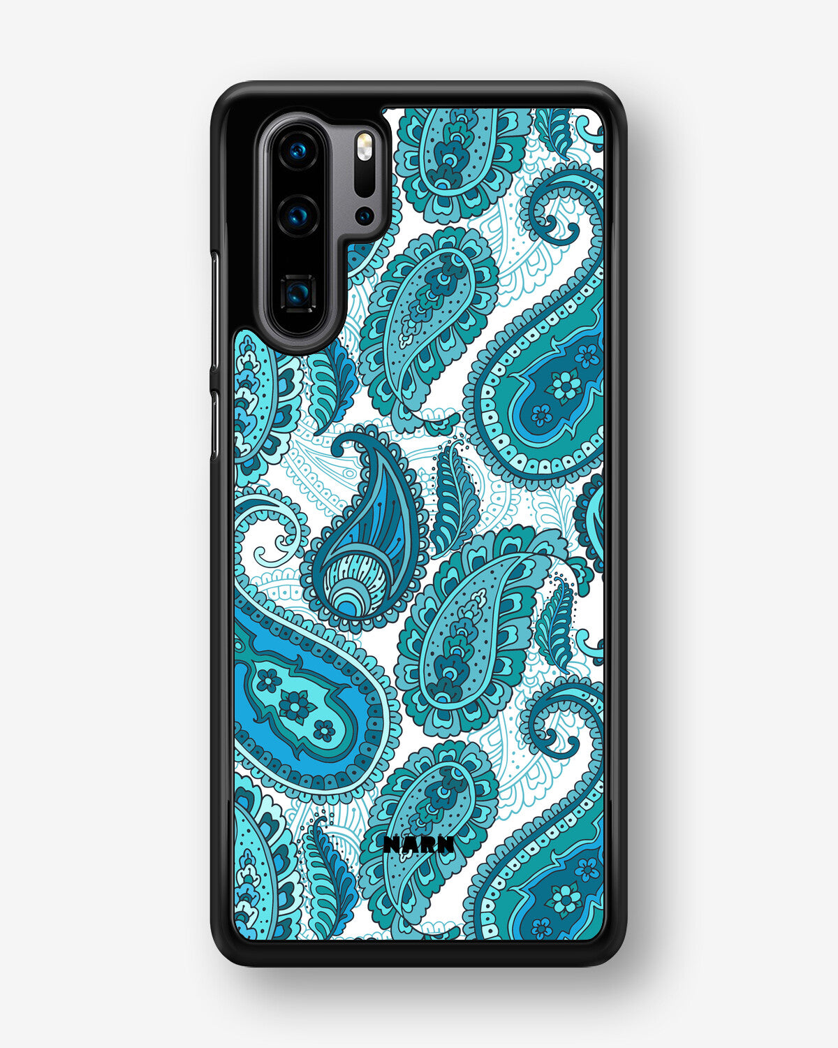 Huawei P30 Pro Hard Case – Turquoise Paisley - View 1