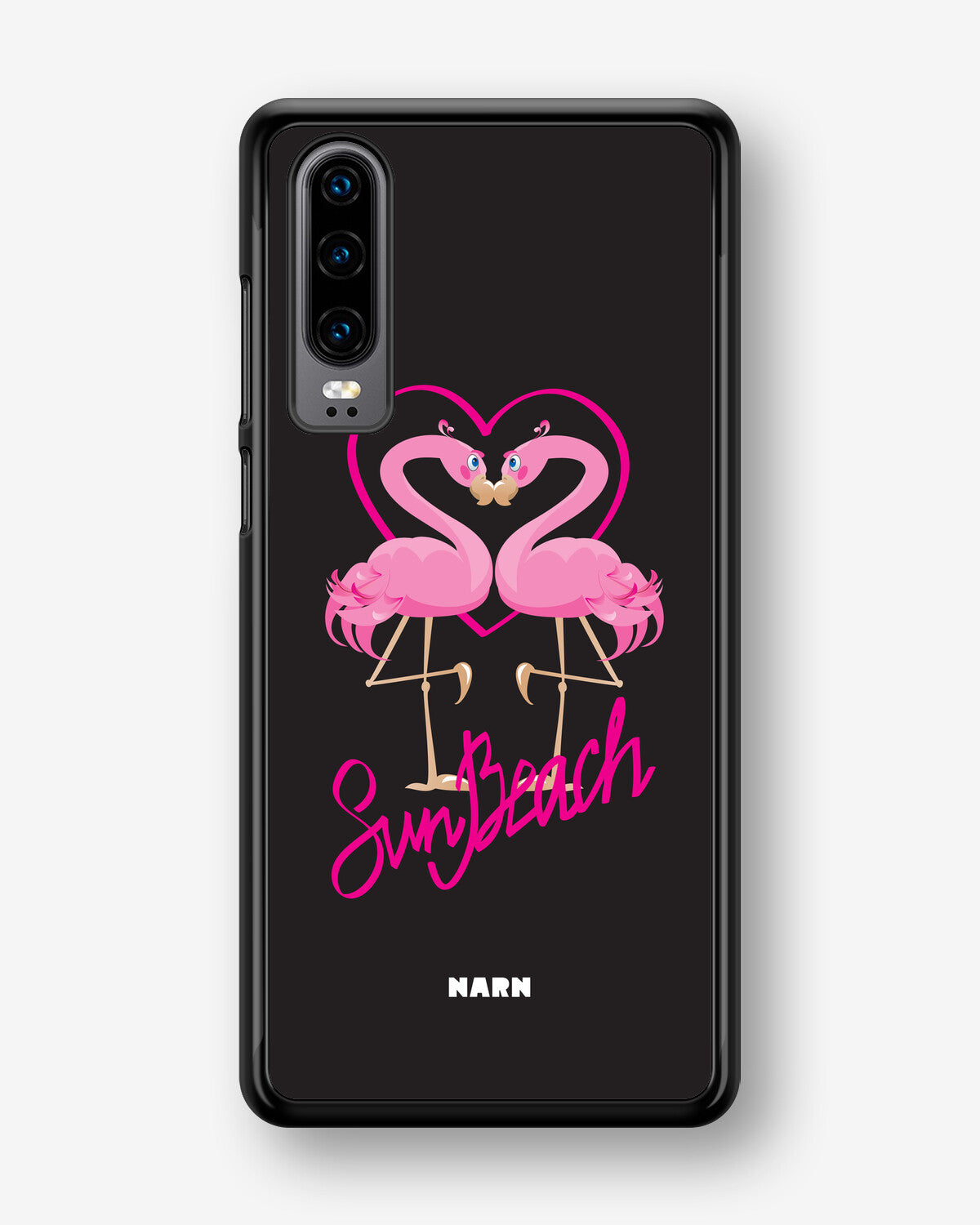 Huawei P30 Hard Case – Beach Flamingo - View 1