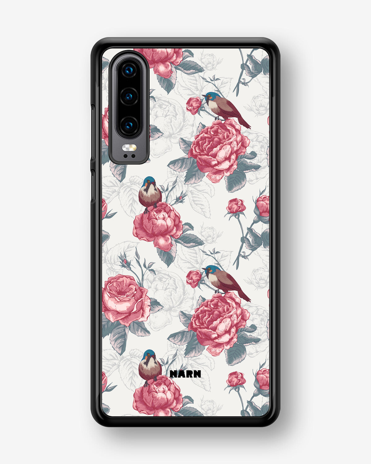 Huawei P30 Hard Case – Birds Among Roses - View 1