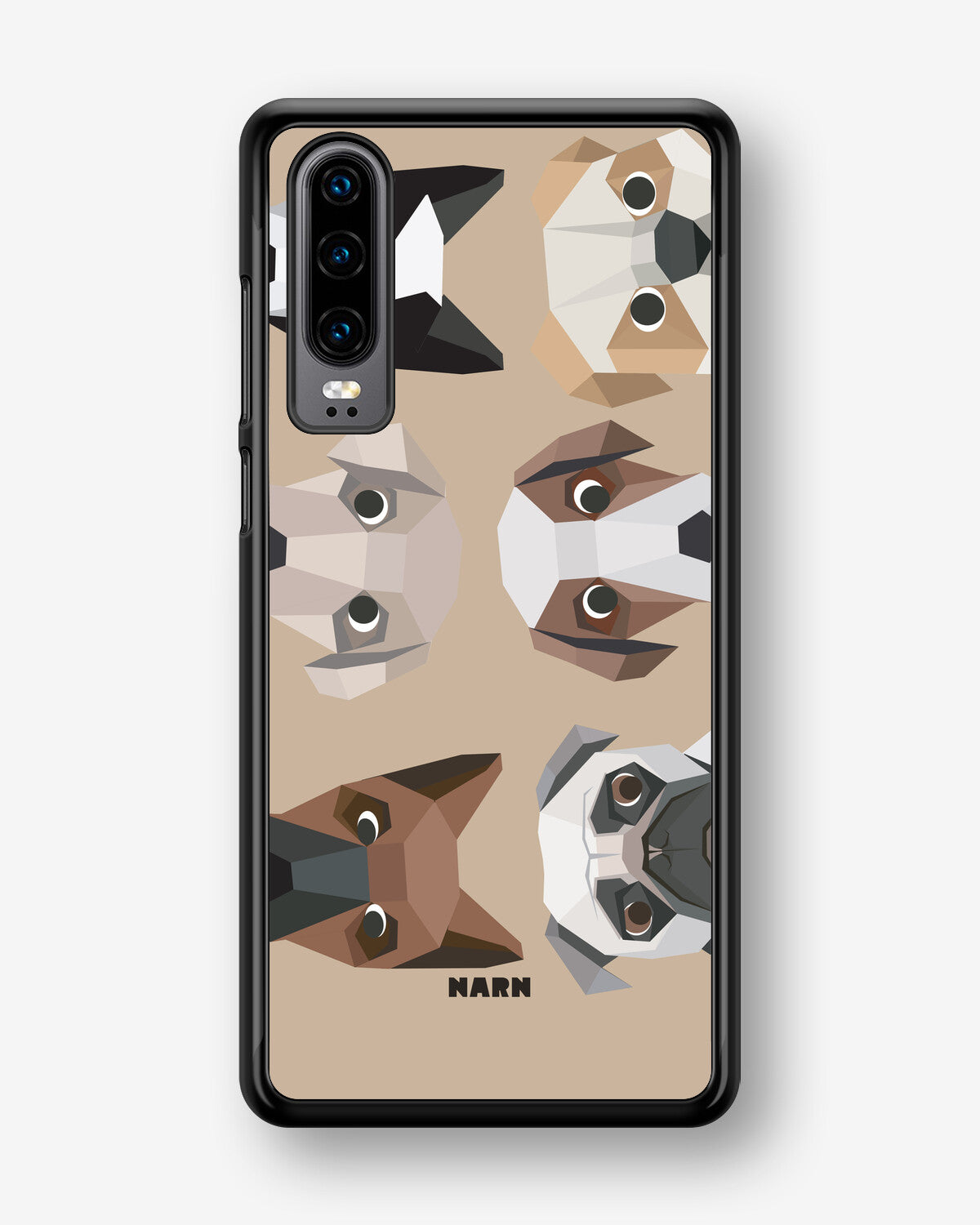 Huawei P30 Hard Case – Cute Dogs - View 1