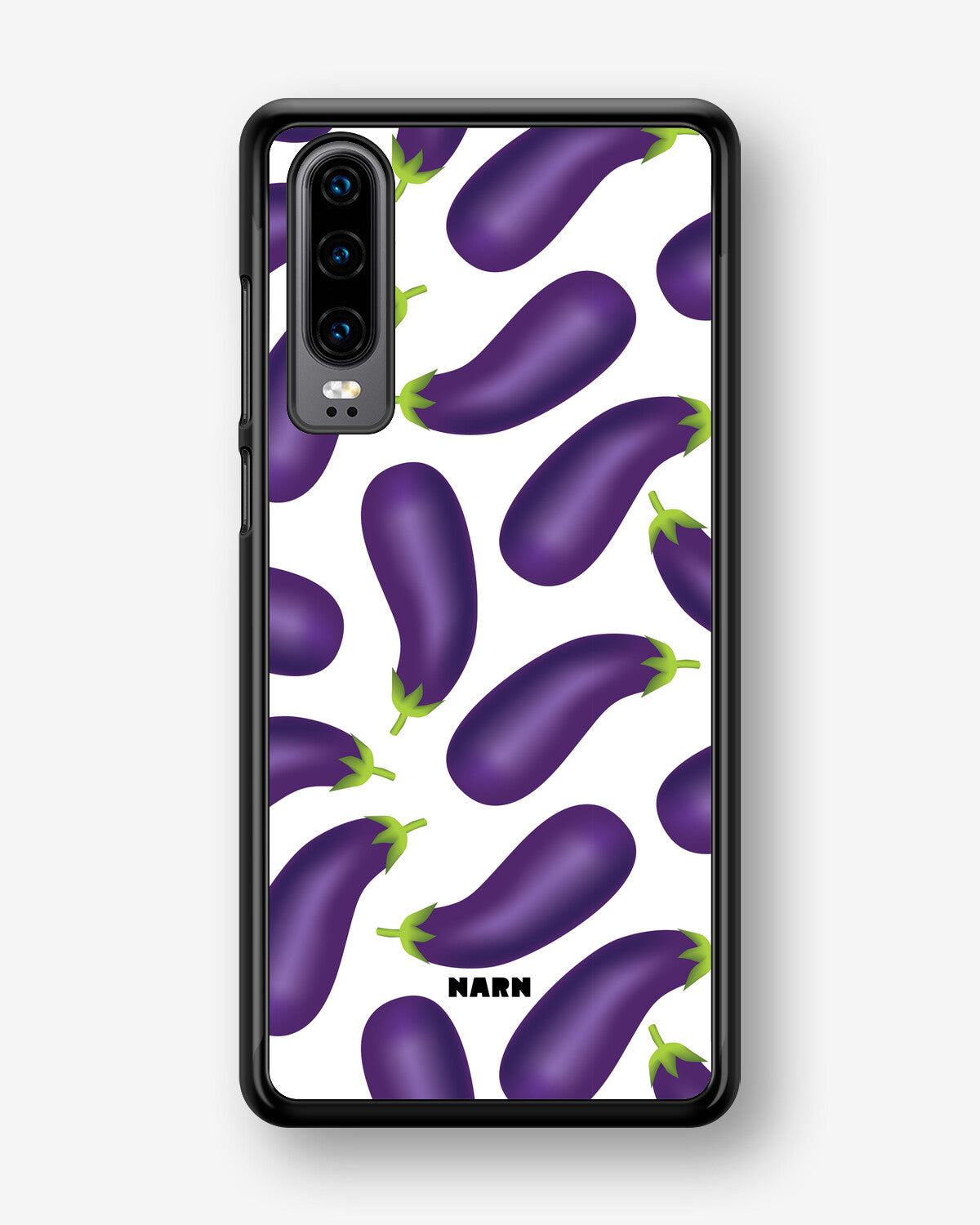 Huawei P30 Hard Case – Eggplant Pattern - View 1