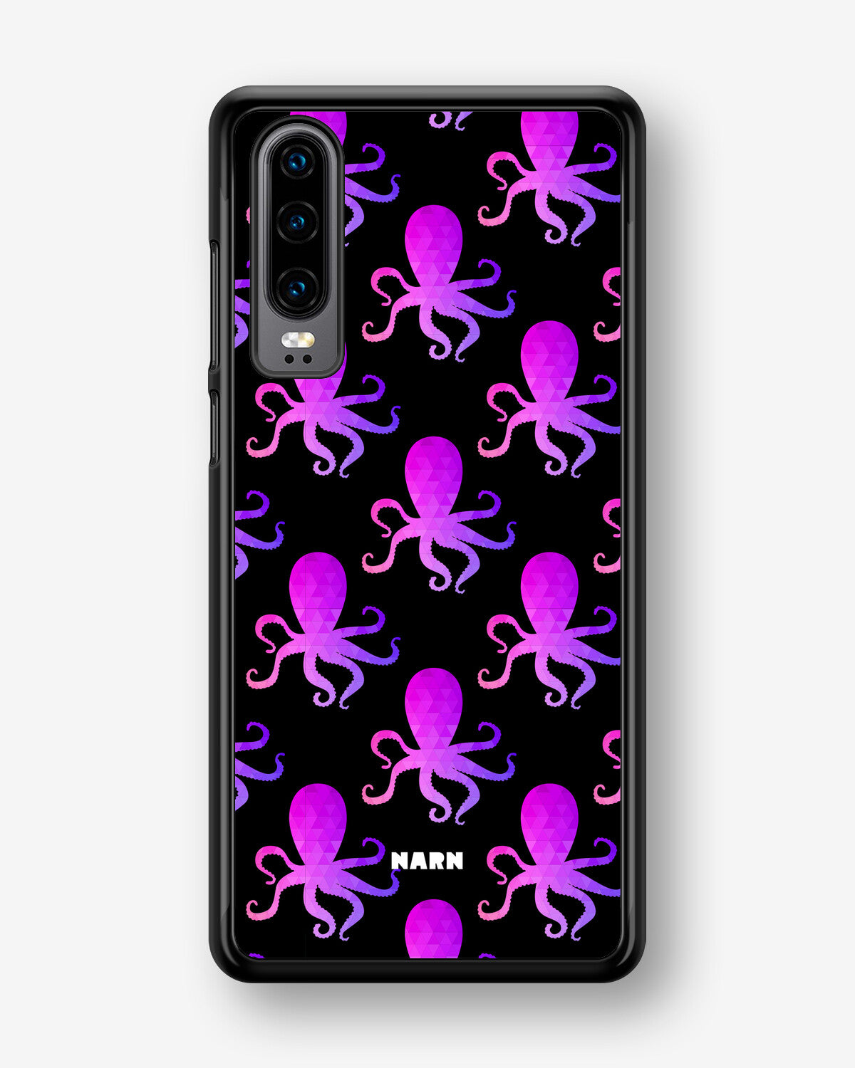 Huawei P30 Hard Case – Octopus Pattern - View 1