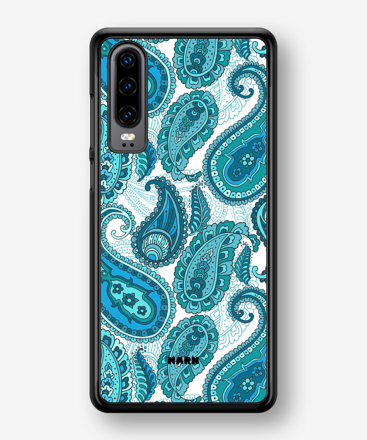 Huawei P30 Hard Case – Turquoise Paisley - View 1